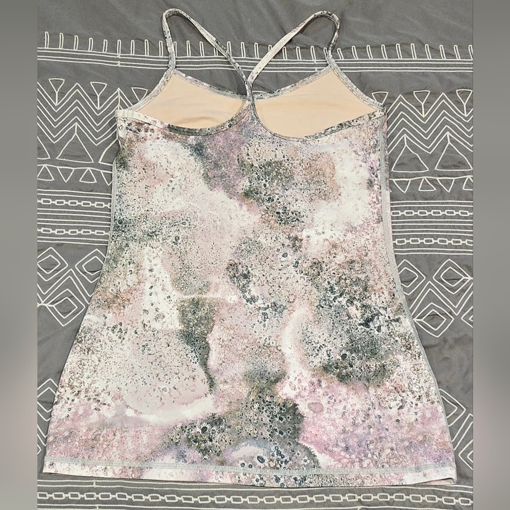 Lululemon Power Y Tank In Sugar Crush Multi Galaxy Print Size 6 - Picture 4 of 6